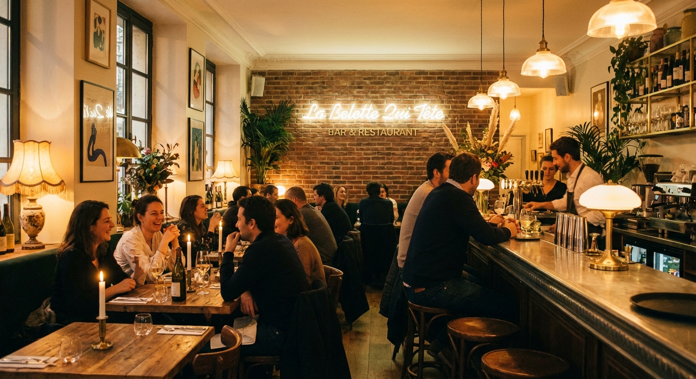 La Belette Qui Tête - Intérieur du restaurant